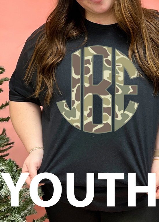 YOUTH Classic Deer Camo Monogram Tee