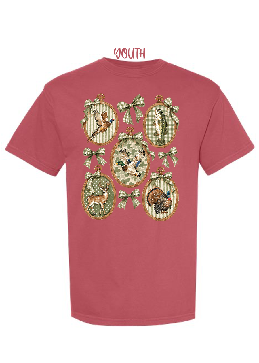 YOUTH Coquette Camo COMFORT COLORS Tee