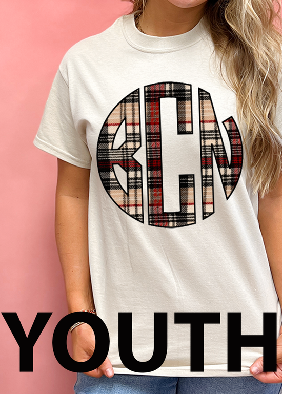 YOUTH Flannel Sweater Monogram Tee