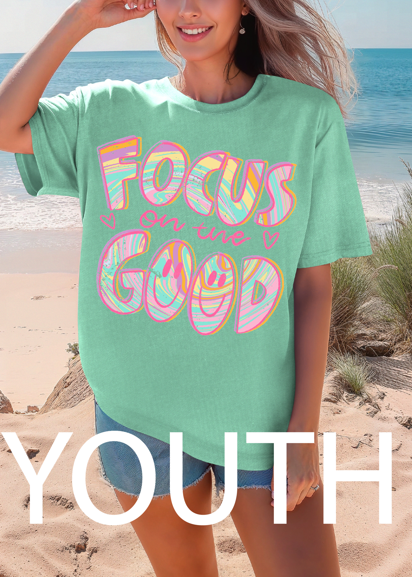 YOUTH Focus On The Good Tee