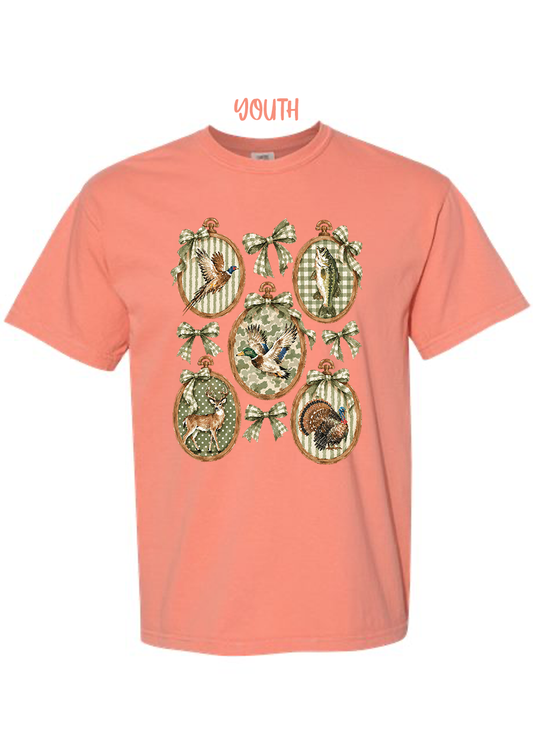 YOUTH Coquette Camo COMFORT COLORS Tee