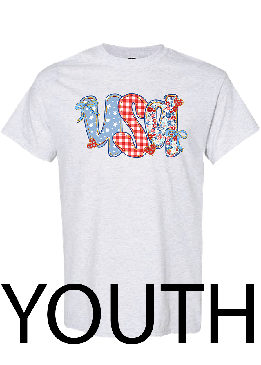 YOUTH Preppy Floral USA Tee