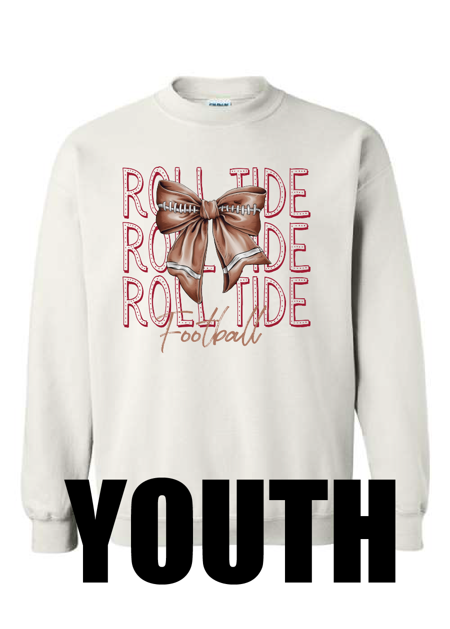 YOUTH Bowjee Football Crewneck Sweatshirt