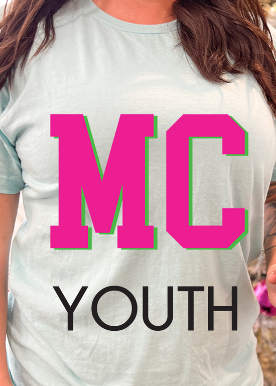 Load image into Gallery viewer, Youth Block Monogram Tee
