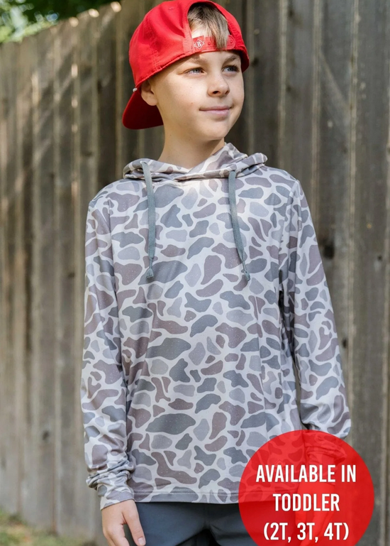 Youth Performance Hoodie - Classic Deer Camo