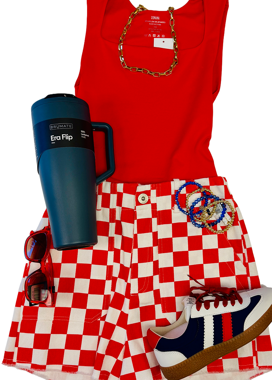 Colleen Checkered Shorts