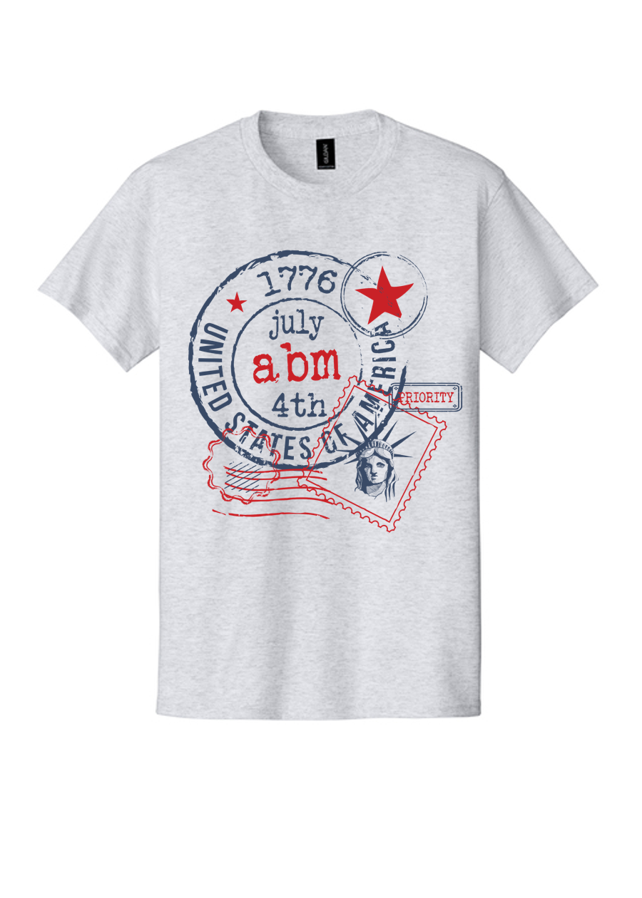 1776 Stamp Monogram Tee