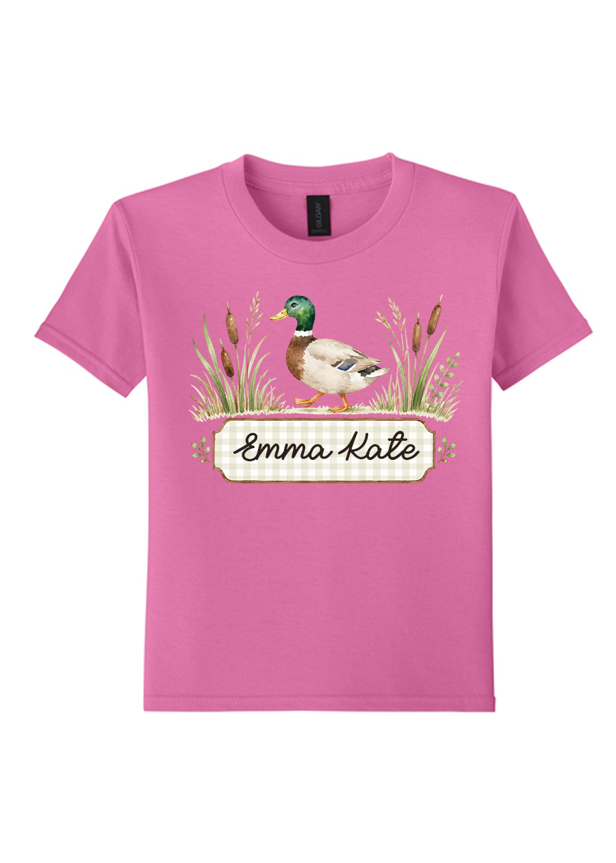 YOUTH Mallard Duck Name Tee