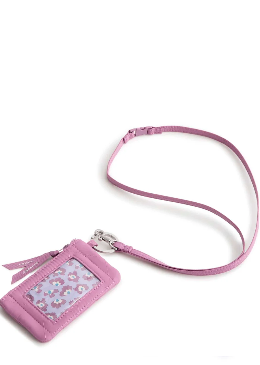 Zip ID Pouch w/Breakaway Lanyard-Bordeaux