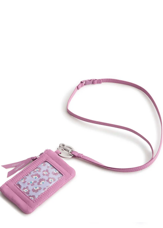 Zip ID Pouch w/Breakaway Lanyard-Bordeaux