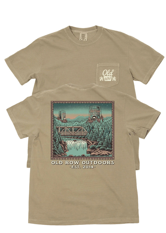 The Beer Falls Pocket Tee - Khaki
