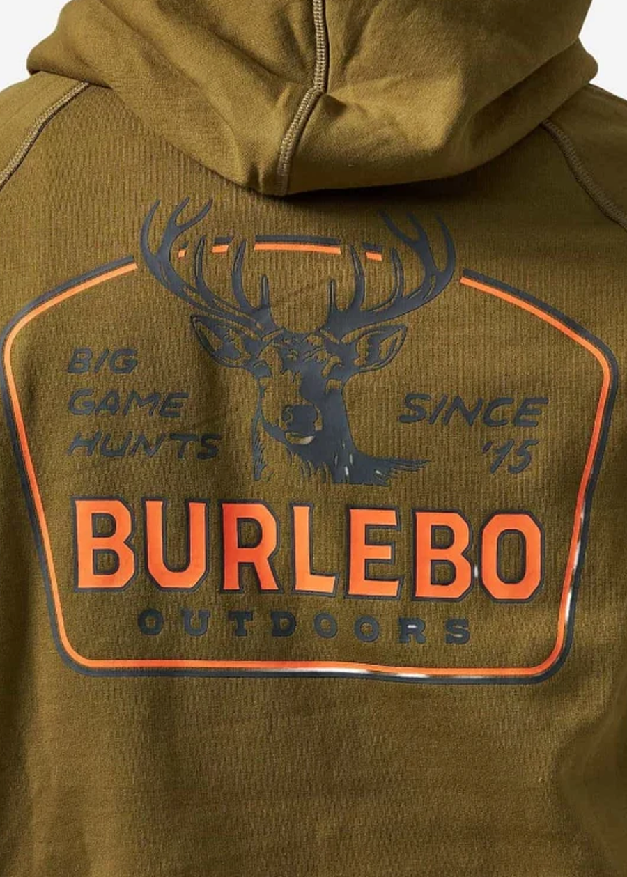 Fleece Hoodie - Big Game Hunts - Hunter Green