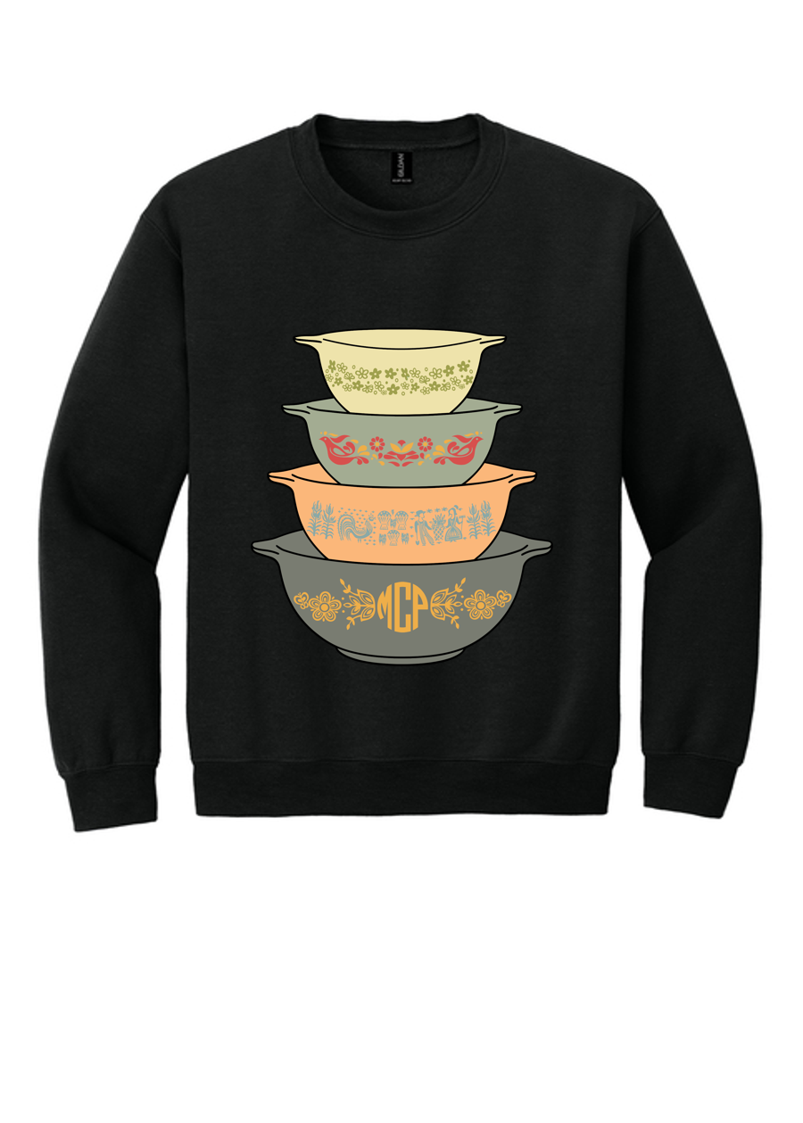 Bowl Monogram Crewneck Sweatshirt