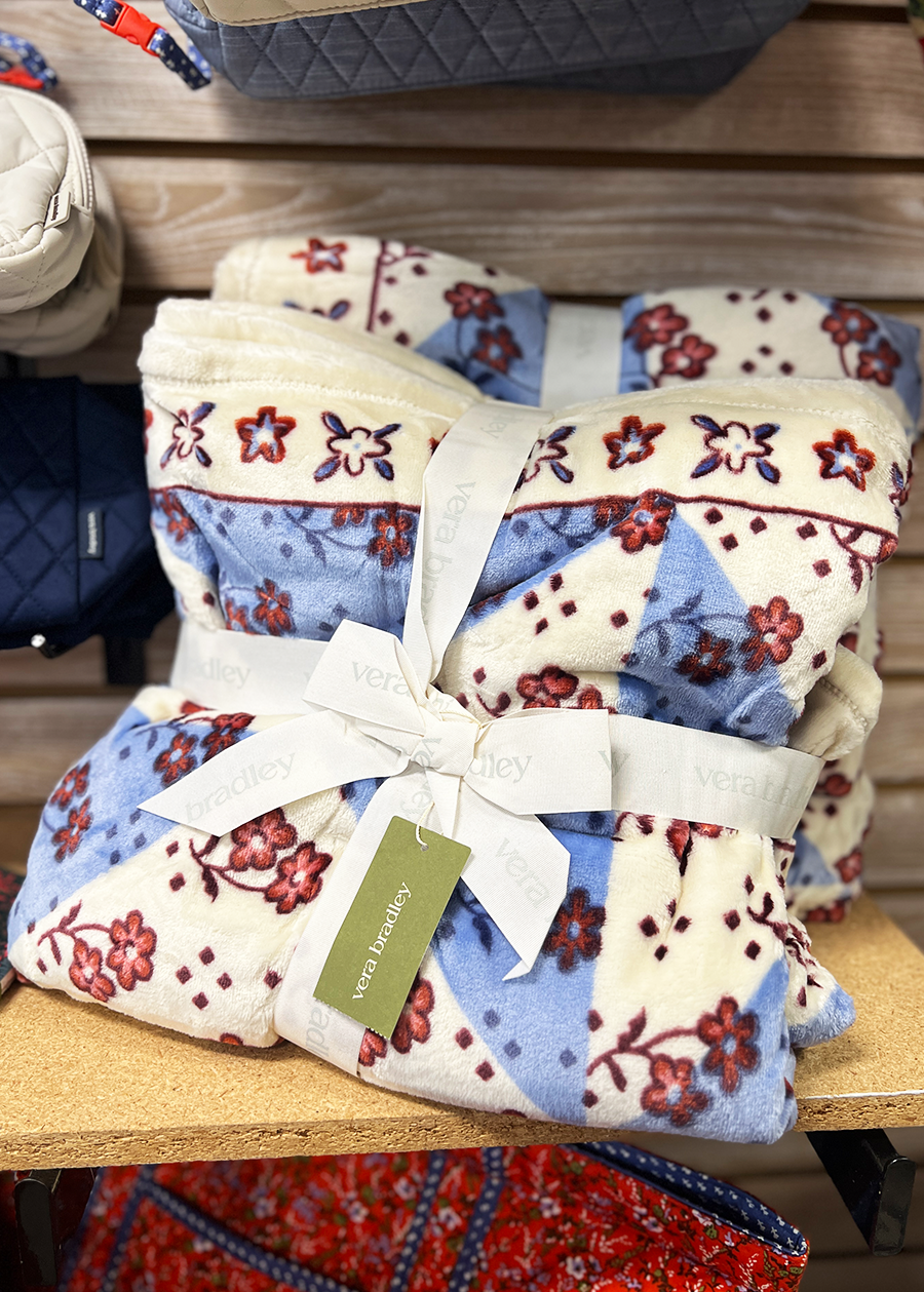 Plush Throw Blanket-Rachel Ditsy Patchwork