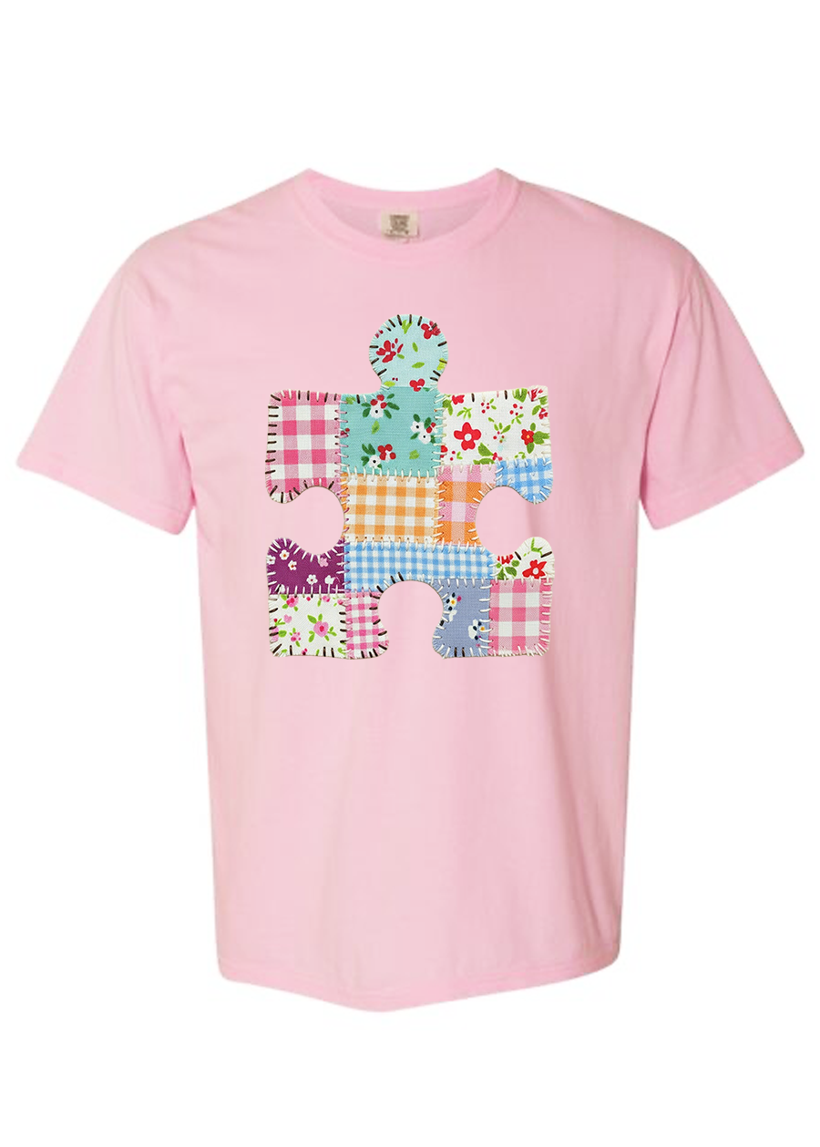 Patchwork Puzzle Piece COMFORT COLORS Tee