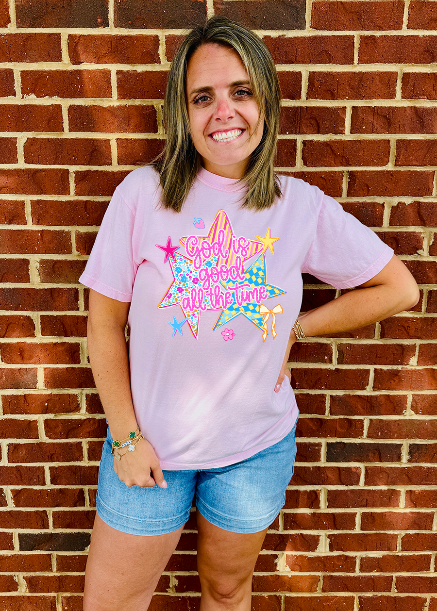 Colorful God is Good COMFORT COLORS Tee