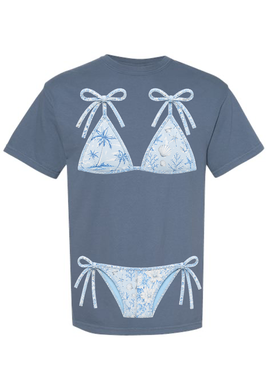 ADULT Comfort Colors Blue Kini Tee & Tank