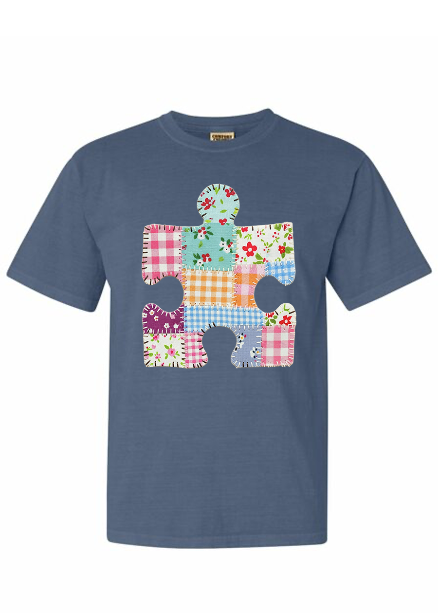 Patchwork Puzzle Piece COMFORT COLORS Tee