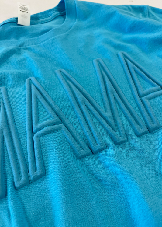 Aqua Blue Puff Mama