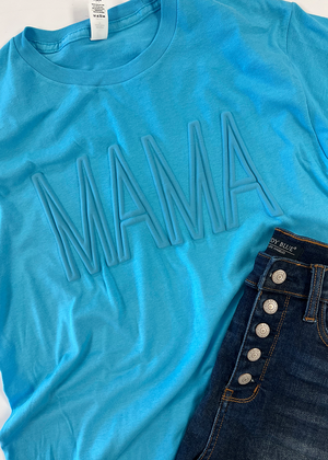 Aqua Blue Puff Mama