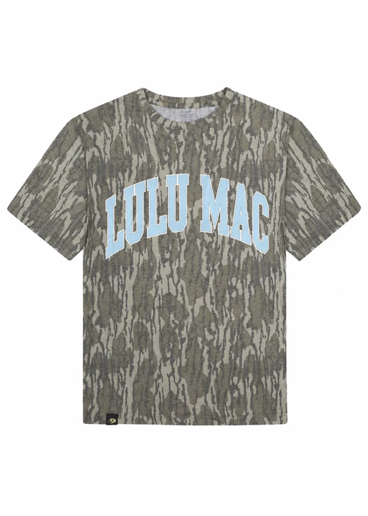 LULU MAC Camo Tee-Bottomland/Light Blue