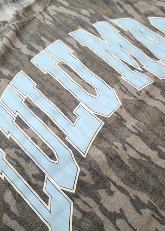 LULU MAC Camo Tee-Bottomland/Light Blue