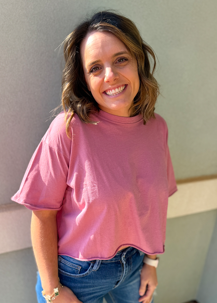 LG Boxy Crop SS Tee-Watermelon