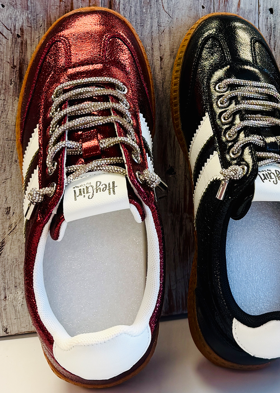 Corky Heads Up Sneaker-Burgundy Metallic