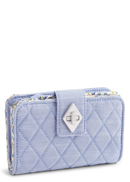 Small Turnlock Wallet-Cambridge Blues