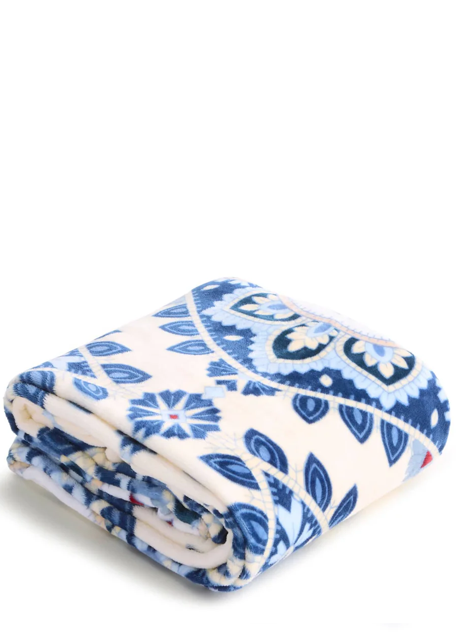 Plush Throw Blanket-Cambridge Blues
