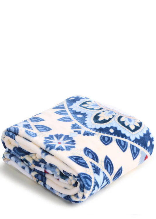 Plush Throw Blanket-Cambridge Blues