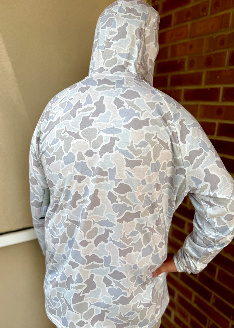 Heather Blend Hoodie-Saltwater Camo