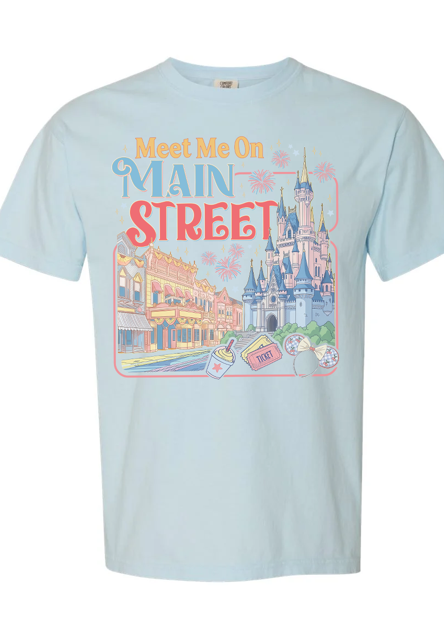 Meet Me On Main Street Comfort Colors Tee