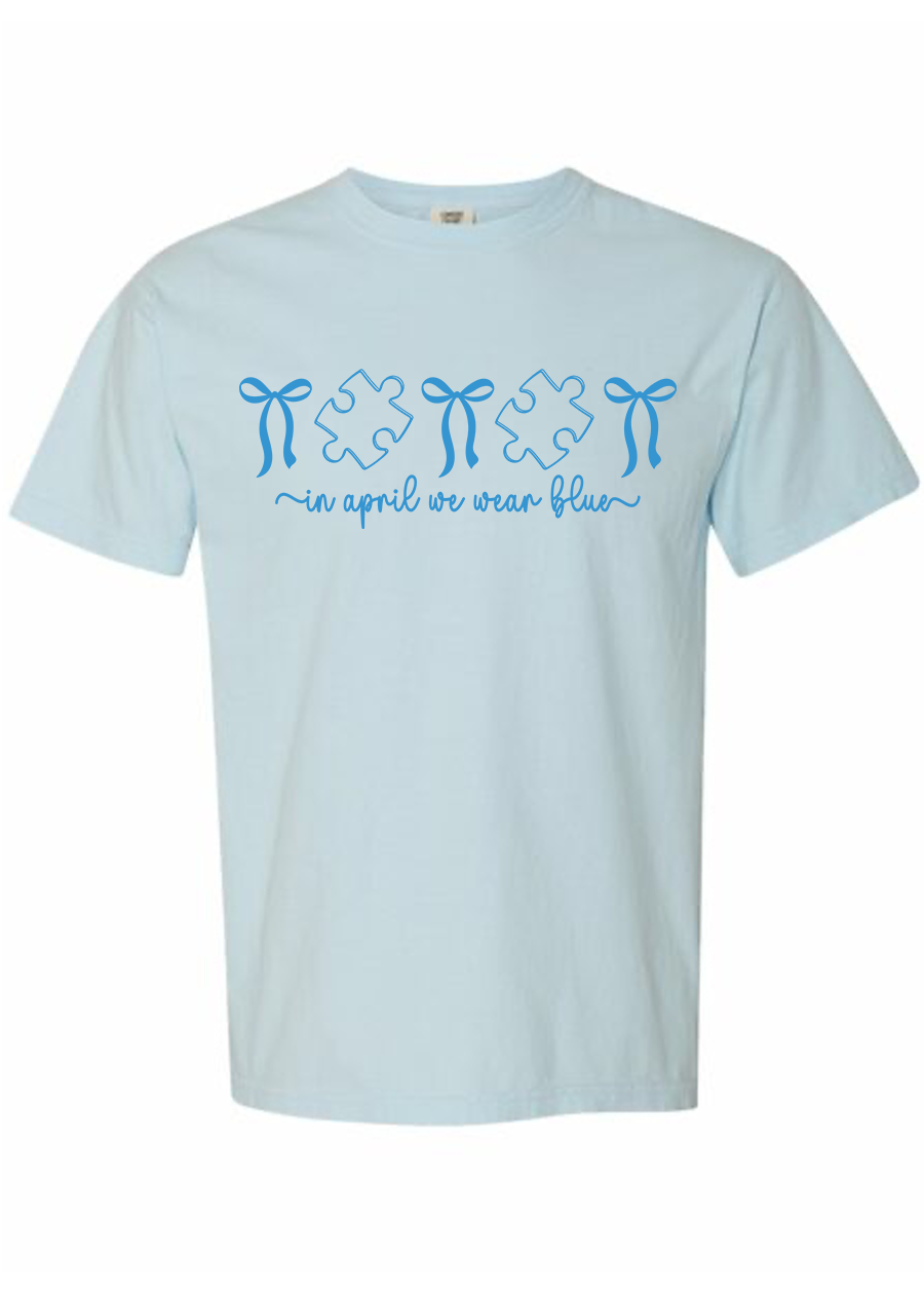 In April We Wear Blue COMFORT COLORS Tee