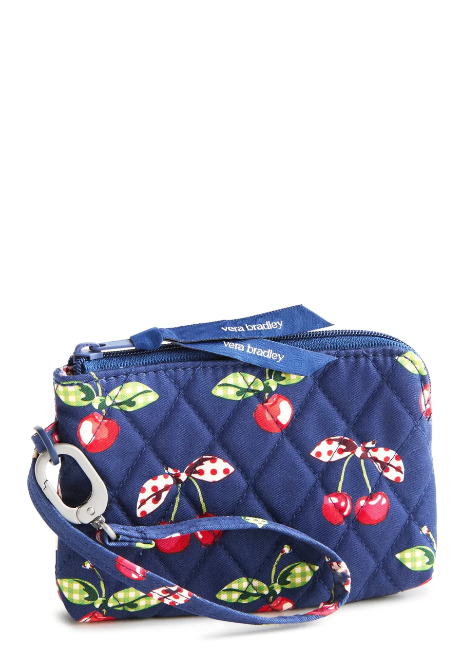 Clip & Zip Wristlet-Cherry Picking