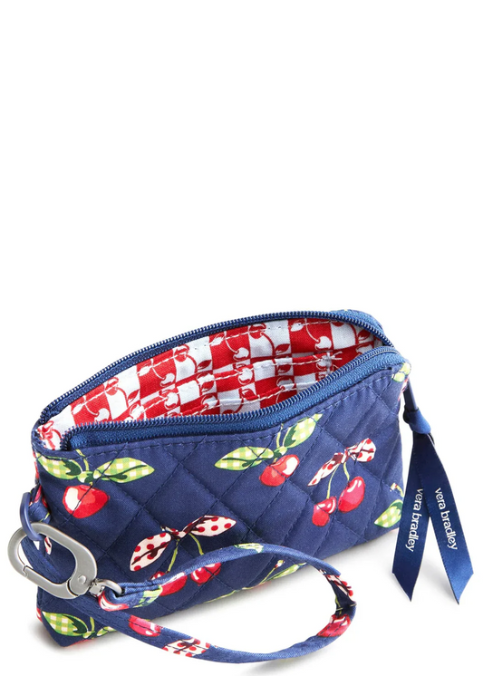 Clip & Zip Wristlet-Cherry Picking