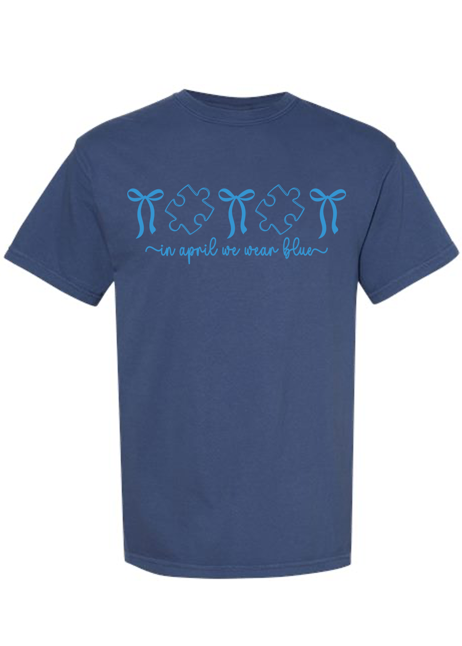 In April We Wear Blue COMFORT COLORS Tee