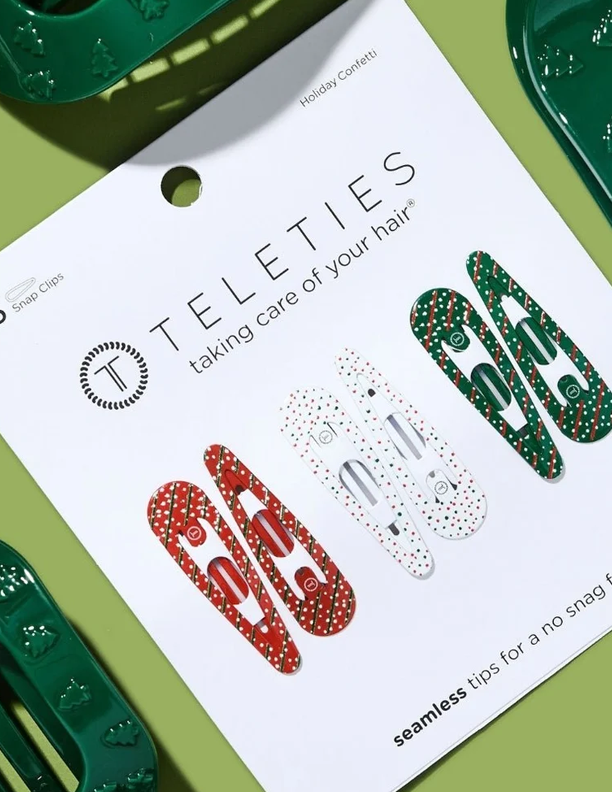 Teleties Holiday Confetti Hair Clip