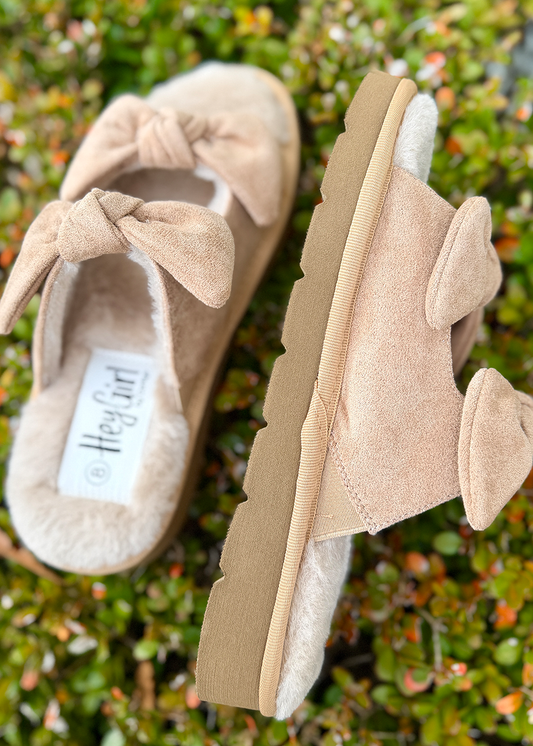 Corky Airplane Mode-Sand Faux Suede
