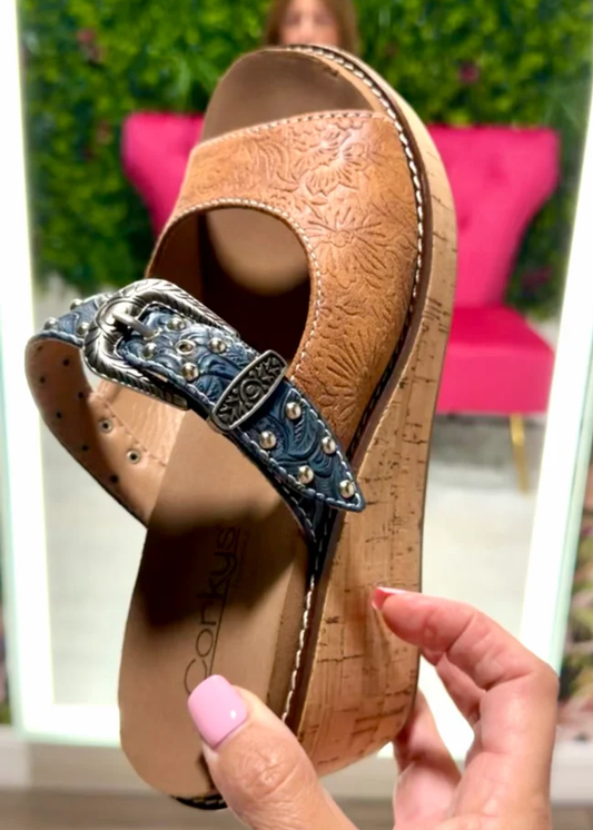Corky Need A Favor - Cognac Embossed