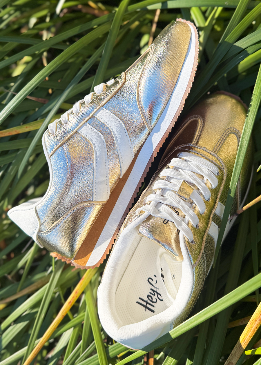 Corky Kickoff-Gold Crinkle Metallic