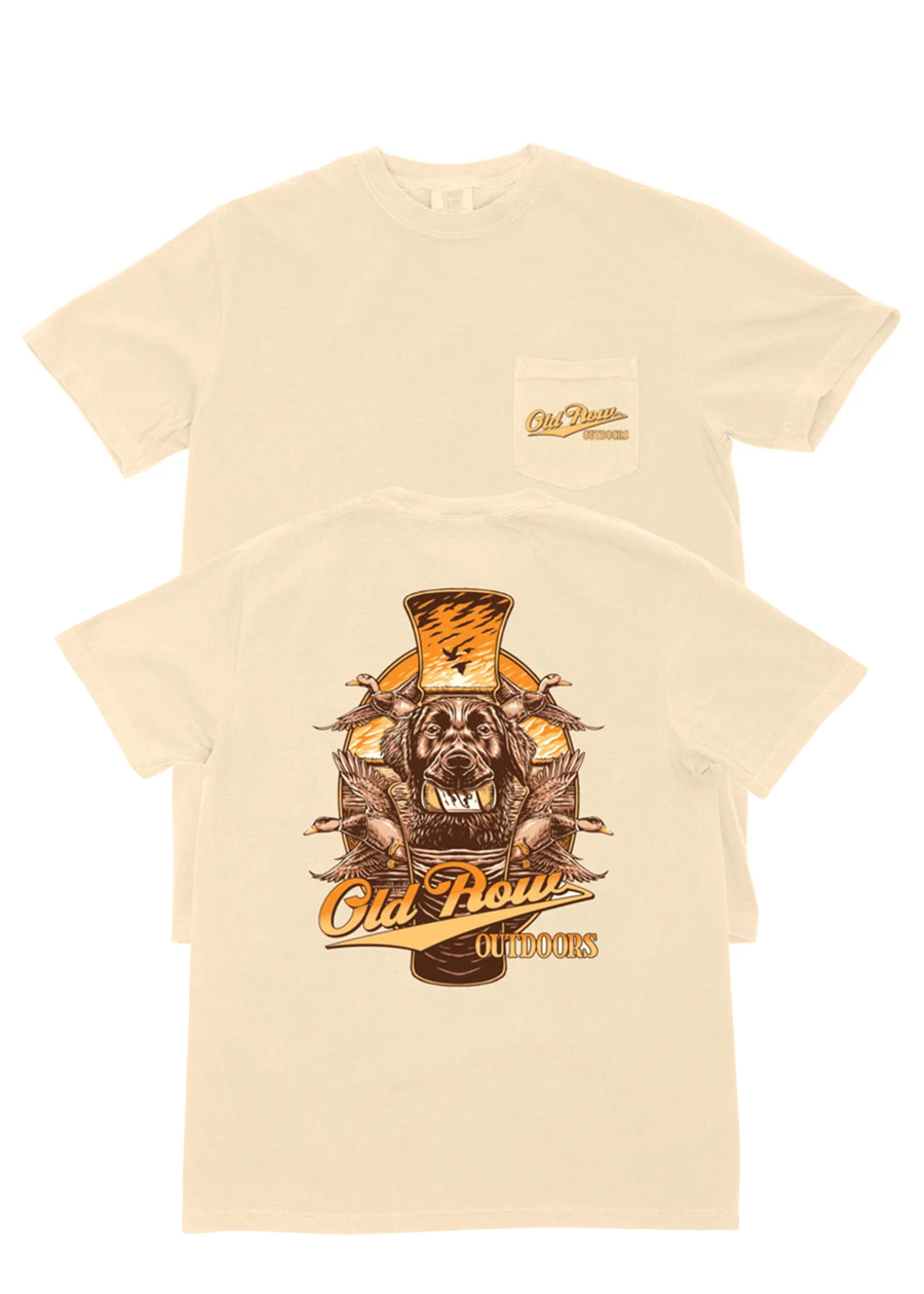 On the Hunt Pocket Tee - Ivory