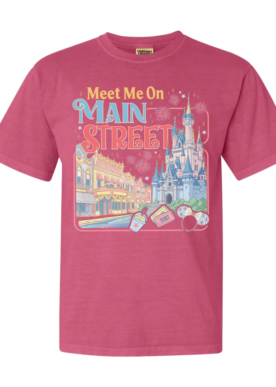 Meet Me On Main Street Comfort Colors Tee
