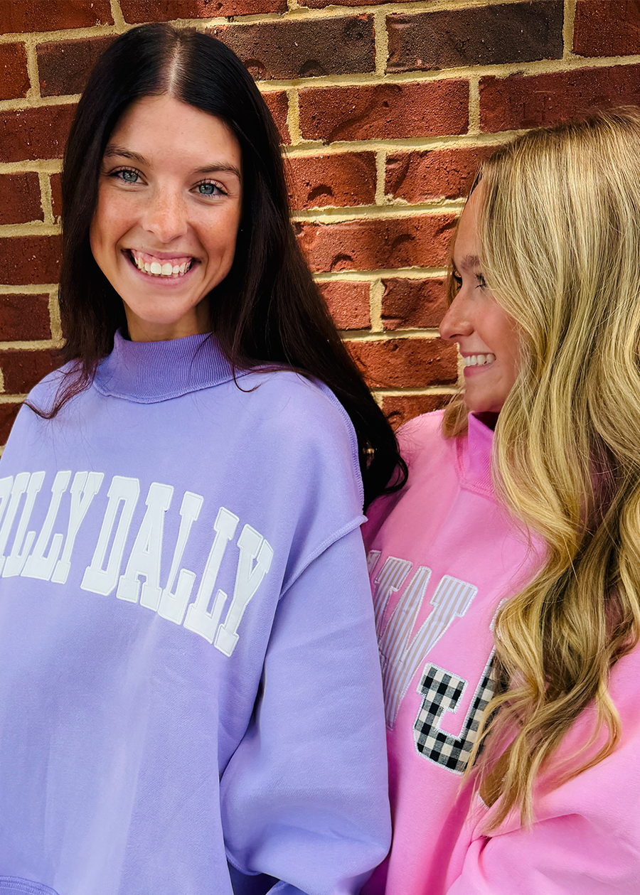 DILLY DALLY Mock Neck Sweatshirt