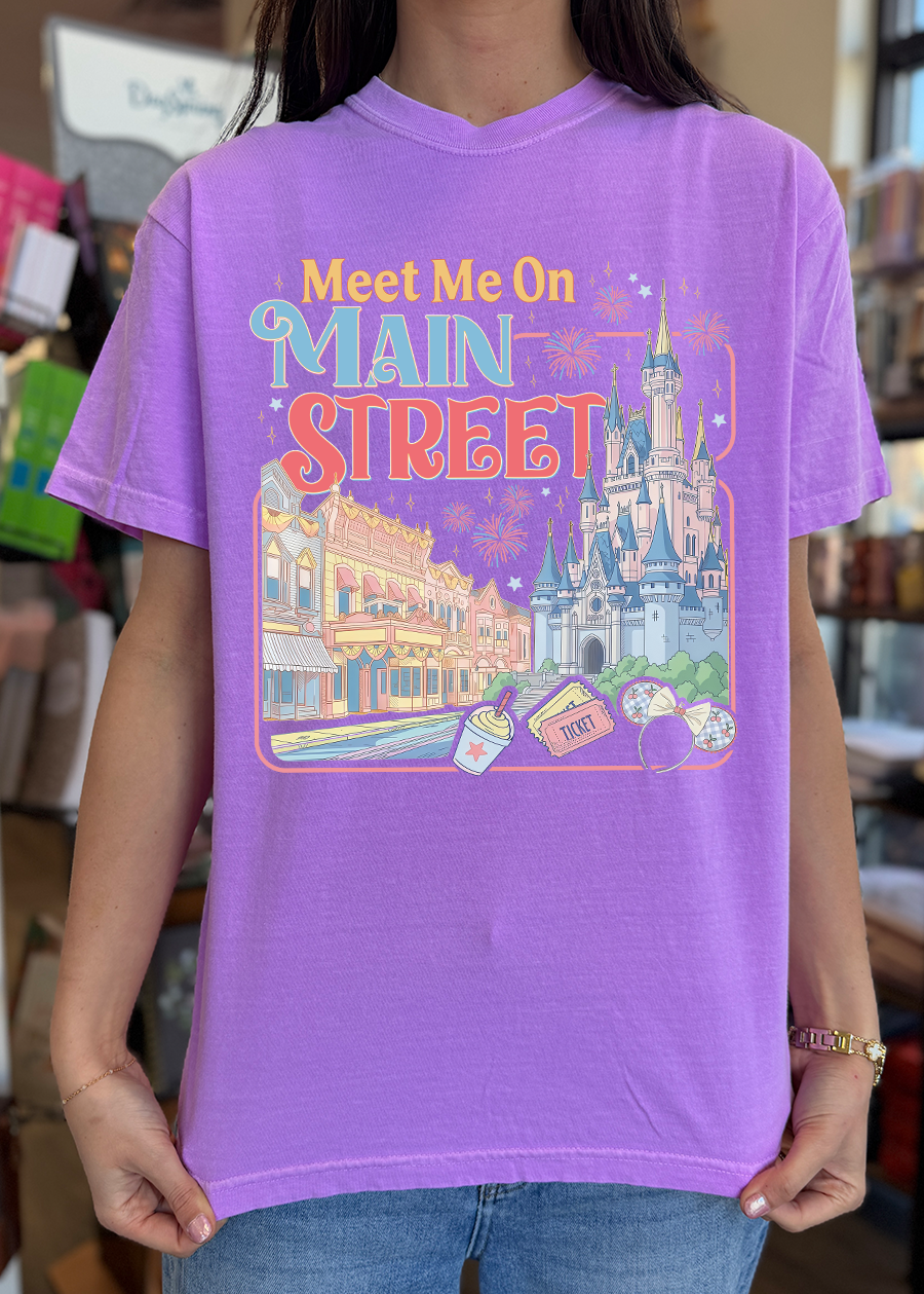 Meet Me On Main Street COMFORT COLORS Tee