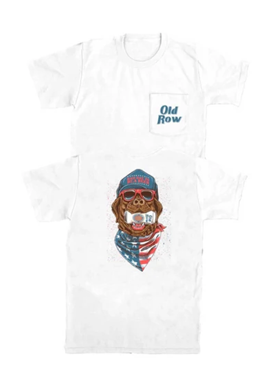GBC Retro Can Pocket Tee - White