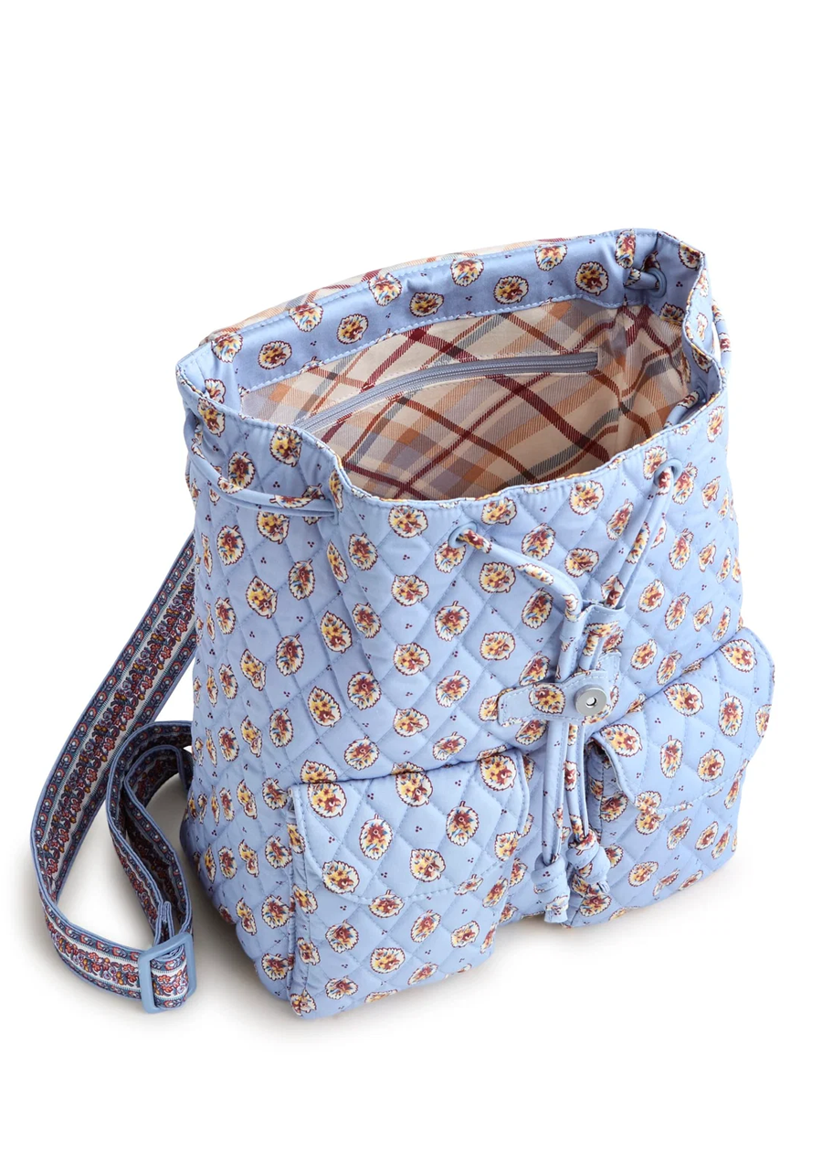 Deluxe Drawstring Backpack - Riverside Denim