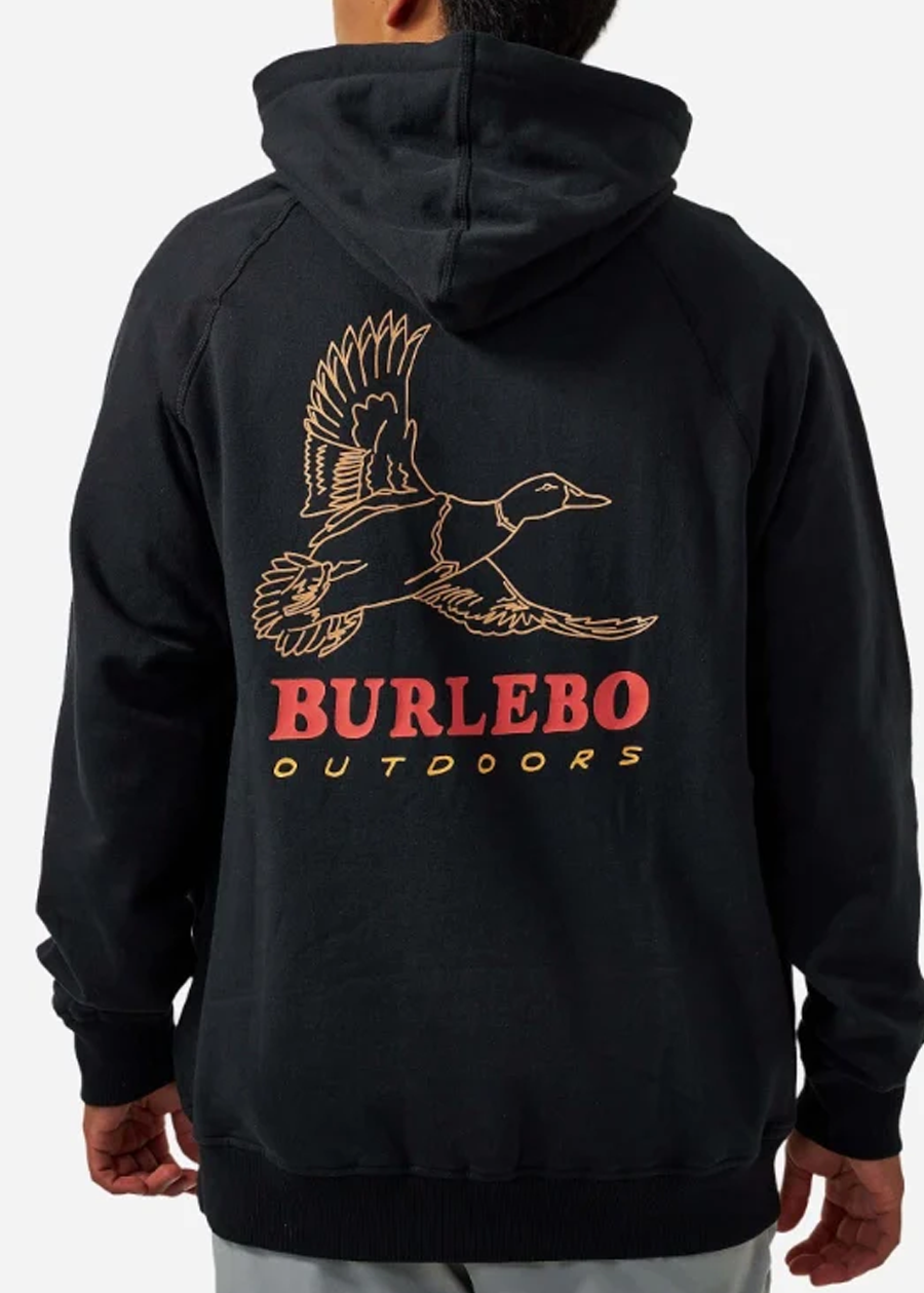 Fleece Hoodie - Duck Wild - Black