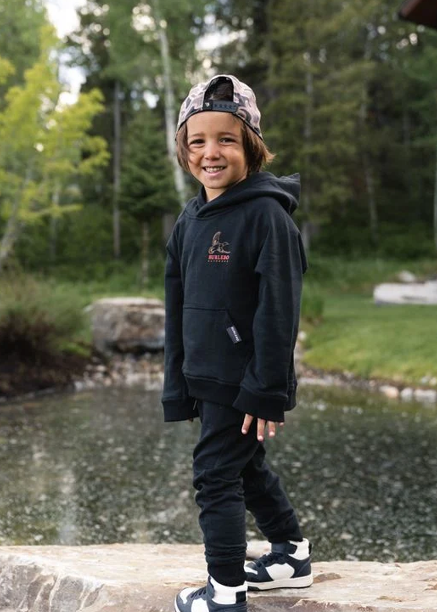 Youth Fleece Hoodie - Duck Wild - Black