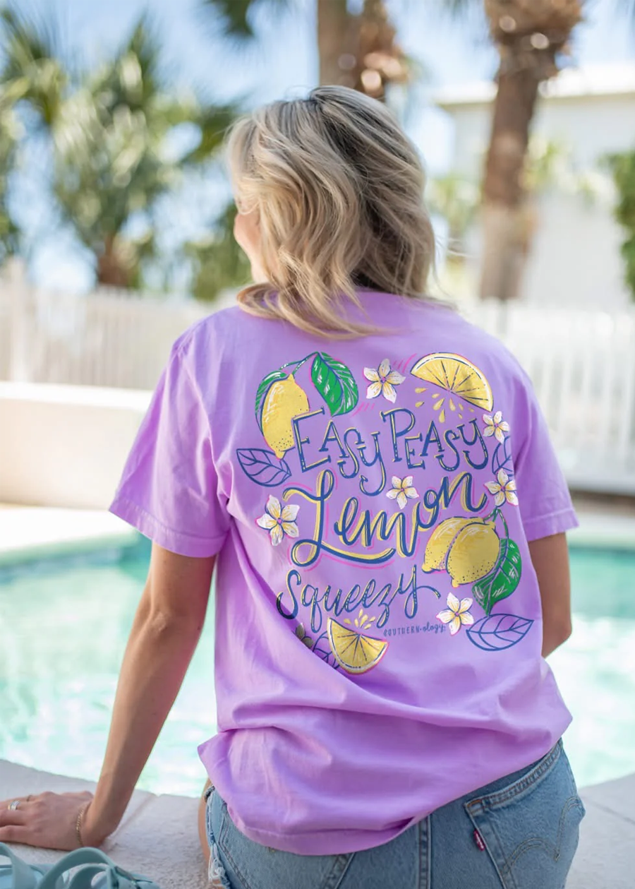 Southernology® Easy Peasy Lemon Squeezy Comfort Color T-shirt